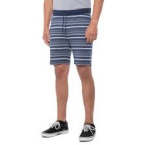 Hurley Shorts Mens Large Coastal Dunes French Terry Knit Midnight Navy Blue